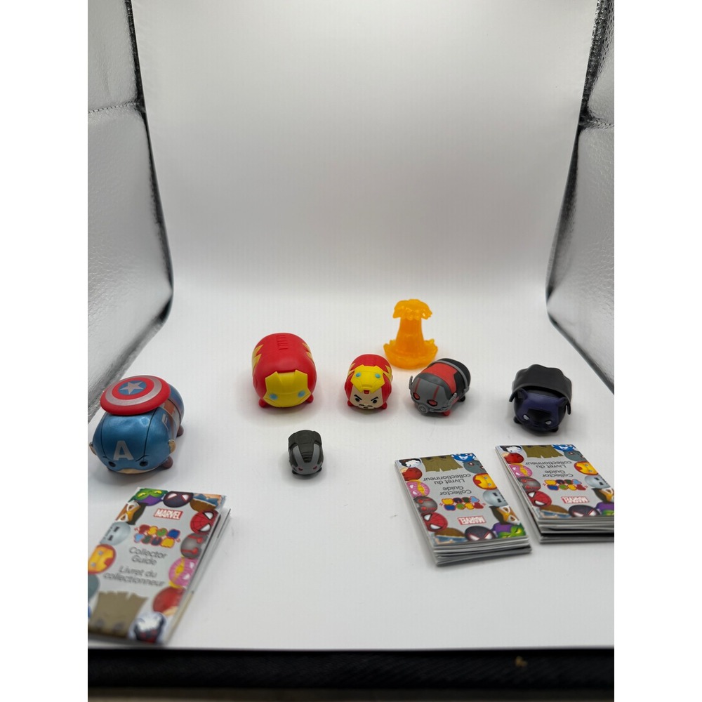 Marvel Tsum Tsum Vinyl Figure Lot Captain America Iron Man Ant-Man Black Panther
